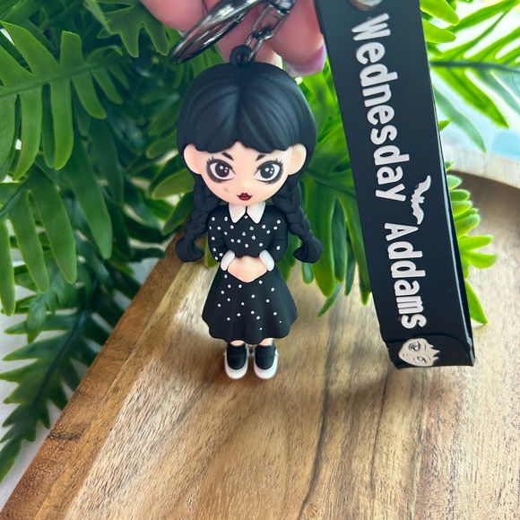 Wednesday Addams Silicone Keychain - Picture 3 of 3